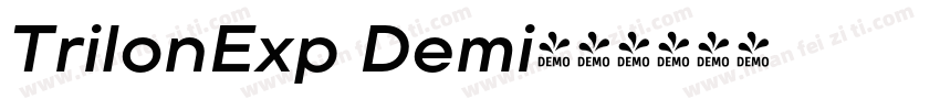 TrilonExp Demi字体转换
